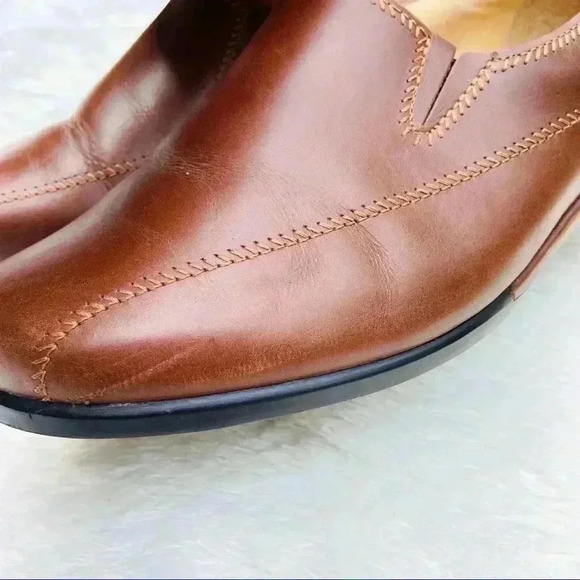 Aravon Brown Leather Comfort Slip On Loafers Size 8D - Picture 12 of 16